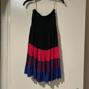 Block Color tube dress